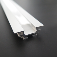 Profil Aluminium LED Ultra Tipis Tersembunyi Langsung dari Pabrik, Tahan Air, Termasuk Aksesoris untuk Plafon Dalam Ruangan