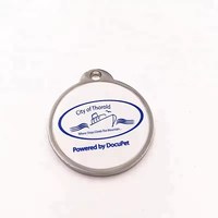 Carte d'identification personnalisée RFID pour animaux de compagnie, carte de contrôle d'accès imprimable avec code QR, cadre en métal PVC absorbant, puce NFC pour animaux