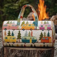 Sac fourre-tout de sport décontracté transfrontalier grande capacité avec design imprimé 3D unique, motif géométrique tendance urbaine et ventilation