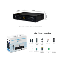 16-Kanal-Netzwerk 4-Zonen-Audioverstärker Airplay Multiroom BT-Leistungsverstärker für Öffentliche Bereiche und Musiksysteme