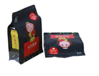 Sachet à fond carré mat imprimé sur mesure 250g 500g en PE de qualité alimentaire avec fermeture éclair pour l'emballage de dattes rouges et de biscuits – Vente en gros