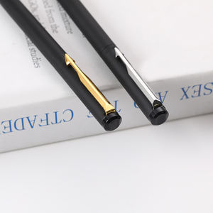 लक्जरी ब्रांड पार्कर पेन बिजनेस गिफ्ट रोलर बॉल पेन क्लासिक मेटल ब्लैक सिग्नेचर पेन कस्टम लोगो के साथ - Product Image 3