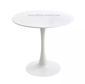 Bàn Ăn Tròn Bán Buôn Bàn Cà Phê MDF Màu Trắng Giá Rẻ Và Cổ Điển Giá Rẻ Cho Đồ Nội Thất Nhà Bếp - Product Image 2