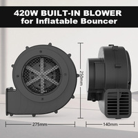 Ventilateur gonflable portable à air comprimé électrique haute pression intégré de 420 W pour fête d'arche