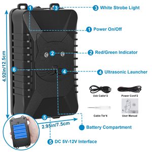 Personnalisé 2 Pack <span class=keywords><strong>Répulsif</strong></span> Rongeurs Ultrasonique <span class=keywords><strong>Maison</strong></span> Écureuil Souris <span class=keywords><strong>Rat</strong></span> Dissuasif <span class=keywords><strong>Répulsif</strong></span> Souris pour Voiture 24V, Camions, Rvs - Product Image 2