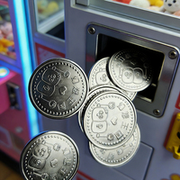 Jetons de jeu anti-contrefaçon en alliage zinc-cuivre – Pièces de monnaie espagnoles et anglaises pour jeux d'arcade en intérieur