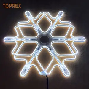 Aanpasbare Grootte Vorm Waterdichte Flexibele Festival Led 60 40Cm Meteor Douche Sneeuwvlok Licht Voor Outdoor Kerstdecoratie