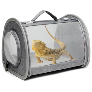 Breathable Pet Carrier <b>Backpack</b> for Lizard Hamster Parrots Guinea Pig <b>Small</b> Animals Outdoor Travel Pet Carrier <b>Backpack</b> Handbag - Product Image 1