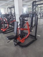 Machine à exercices Pec Deck Fly à charge par plaques, pour exercices de pectoraux et de délicates dorsales, avec angle de poignée réglable, pour salle de sport professionnelle, avec bras de sécurité et construction en acier