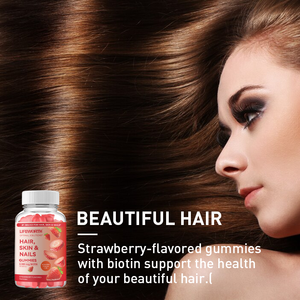 जीवन योग्य कार्बनिक बायोटिन जस्ता और फोलिक एसिड नीले रंग की गुम्मीज विटामिन सी बालों की गुम्मस - Product Image 6