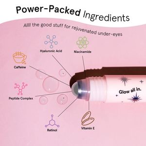 קרם עיניים להבהרת העור עם רולר מתכתי מקרר, קרמיד וקפאין לעיניים נפוחות של גרייס אנד סטלה - Product Image 4