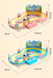 Không Dây cảm biến chuyển động theo dõi trò chơi đua xe trẻ em thể thao đua đồ chơi thiết lập với đồng hồ điều khiển từ xa & hành động con số - Product Image 4