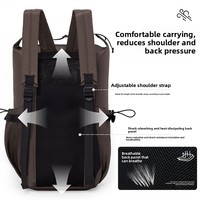 Sac à dos de randonnée grande capacité pour homme, sac à dos de trekking et de voyage léger, imperméable, à coque souple et isolé