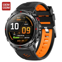 Smartwatch VVS GPS homme sport, fitness, boussole, lampe, 3ATM étanche, cardio, BT appel, OEM sur demande