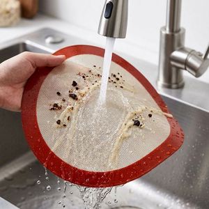 Silicone Baking Mats Set 2 Pack 8 Inch <b>Air</b> <b>Fryer</b> <b>Liners</b> Non-Stick Reusable Heat Resistant Dishwasher Oven Safe for Bread - Product Image 4