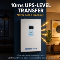 Onduleur solaire 12 KW 15KW/30KW, monophasé 120V 240V, 2 MPPT, parallèle 6 unités, 10ms, avec fonction de sauvegarde sans coupure pour stockage d'énergie domestique