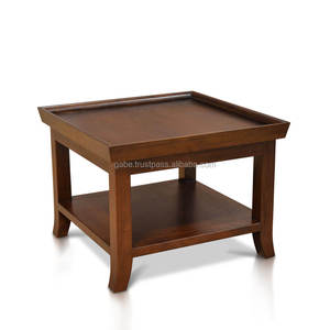 Customized color teak wood <b>square</b> coffee <b>table</b>, blending solid craftsmanship and modern design to elevate your living room - Product Image 4