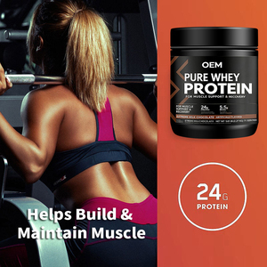 Fabricant de poudre de protéine de lactosérum | OEM/Marque privée | Lactosérum pur | 24g de protéines | CGMP | quantité minimale de commande 500 + - Product Image 4