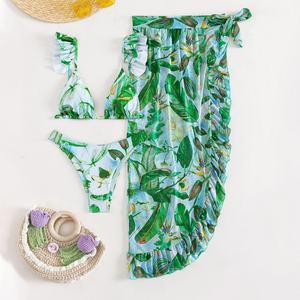 OUTPACE - Bikinis Florales al por Mayor para Mujer, Trajes de Baño Deportivos a Prueba de Periodo, Disponibles en Estilos con Estampado a Rayas y Cuadros, con Efecto Push-Up - Product Image 3