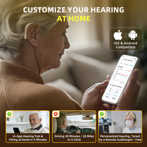 Audífonos Flysound 2025 Programables para Sordera Profunda, <span class=keywords><strong>Izquierdo</strong></span> y Derecho, Invisibles, con Bluetooth Inalámbrico, de China, <span class=keywords><strong>en</strong></span> Prueba - Product Image 3