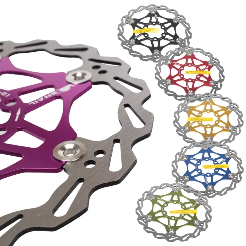 MTB 160/180/203Mm เบรคโรเตอร์การกระจายความร้อนที่แข็งแกร่งเบาพิเศษลอยดิสก์เบรค