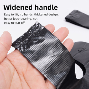100PCS Handheld <strong>Plastic</strong> Trash Bags Thick Strong Load-bearing Vest Type Garbage Bags <strong>Kitchen</strong> Cleaning <strong>Plastic</strong> Shopping Bags - Product Image 3
