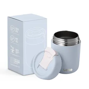 350ml High Quality Double Wall Vaccum Insulated Food Grade Stainless Steel Coffee Mug with Leak-Proof Lid