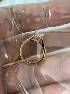 18k Gouden Klassieke Design Lab-Grown Diamanten Ring voor Dames Sieraden Hoge Kwaliteit IGI Ronde Slijpvorm 1,5 Karaat Sieraden Trouwring - Product Image 2