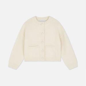 Pull en maille décontracté pour femme, nouvelle collection automne-hiver 2026, col rond, simple boutonnage, tendance, polyvalent, cardigan - Product Image 3