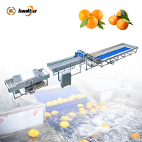 Wasmachine voor aardappelen en sinaasappels SUS 304, tomatenborstelreinigingsmachine, waslijn voor citrusvruchten en groenten