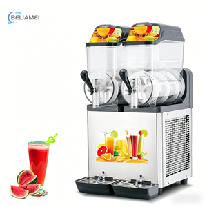 Mesin Pembuat Es Serut Komersial 1/2/3 Tangki, Mesin Slushy Listrik untuk Jus, Kopi, Teh Susu, Cocok untuk Toko - Product Image 1