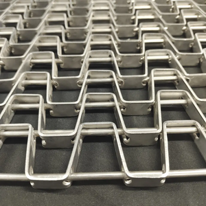 Pil endüstrisi için karbon çelik yassı paslanmaz çelik tel petek konveyör bant büyük duvar konveyör bant - Product Image 3