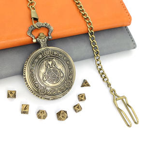 Collar de Bolsillo de Metal Estilo Steampunk Vintage Exclusivo de <span class=keywords><strong>Paladin</strong></span>, Estilo Antiguo, Movimiento de Cuarzo, Pantalla Analógica, Perfecto para Juegos de Rol - Product Image 5