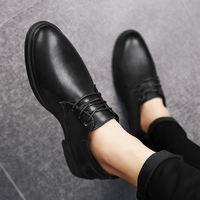 Chaussures Oxford pour hommes, style formel, en cuir véritable, grandes tailles 38-48