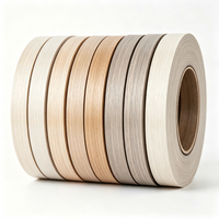 Bande de chantournage en PVC pour meubles, finition couleur chêne blanc, en ABS, mélamine, plastique, acrylique, grain de bois, écologique