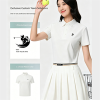 Kaos Polo Pickleball Logo Kustom Cepat Kering Bernapas Pria Wanita Kaos Olahraga Seragam Tim Kustomisasi Kuning