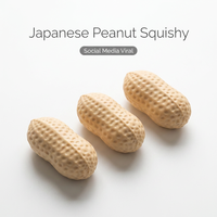 Jouet anti-stress souple en TPR à rebond lent, en forme d'arachide japonaise, en maltose, pour enfants, bureau, cadeaux de fête