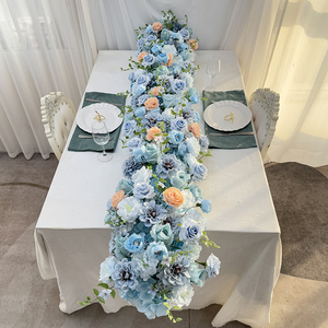 Fantasia rosa blu ortensia 2 metri personalizzabili decorazioni di fiori artificiali natale Halloween festa di nozze tavolo - Product Image 4