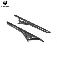 Grille latérale en carbone pour BMW F90 M5 Garniture de garde-boue en fibre de carbone Bouches d'aération de remplacement 2018 + Pièces de réglage