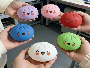 Squishy Giganti Glitterati a Forma di Ravioli Arcobaleno, Scatola Misteriosa Taba Squishies, Giocattoli Antistress - Product Image 3