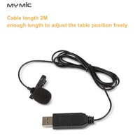 Maono-microphone lavalier à condensateur LJU02, pour enregistrement, mini-microphone usb, pince, pour ordinateur, pc portable