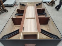 Table de billard personnalisable à monnayeur, pour centre commercial, bar, salle de bal, avec retour automatique de balles, en ardoise et chêne