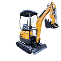 Mini-excavatrice hydraulique sur chenilles SY18 20,3 CV, machine de construction compacte pour travaux agricoles, de jardinage et utilitaires