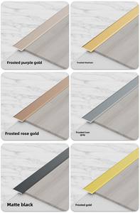 Bande de finition plate droite en alliage d'aluminium |   Bande de finition en métal doré titane pour carrelage de <span class=keywords><strong>sol</strong></span>, transition pour crédence et décoration - Product Image 5