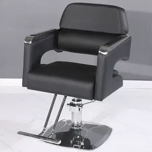 Silla de Barbería Hidráulica de Alta Calidad al por Mayor, Silla Pequeña de Cuero Sintético para Hombres - Product Image 1