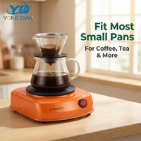 Plaque chauffante électrique portable à brûleur unique 500W pour café et thé, mini plaque chauffante électrique