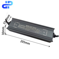 Alimentation électrique étanche IP67 pour usage industriel, 150W AC-DC, sortie simple, pour bandes LED, 24V, garantie 3 ans, pleine puissance