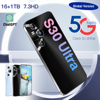 Nouveau S30 Ultra 16 Go de RAM 1 To de ROM pour Étudiants, Processeur Deca Core MTK Dimensity, Multilingue, Grand Écran, Quad Caméra, Apprentissage, IMEI