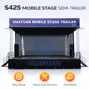 Semi-remorque de scène mobile S425 à haute capacité de charge, conçue pour les festivals de musique et les événements en direct - Product Image 1