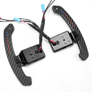 Nouvelles palettes de changement de vitesse sportives à 3 branches en fibre de carbone magnétique LED pour volant de <span class=keywords><strong>voiture</strong></span> F30/F10/F22/F25/X5 - Product Image 5